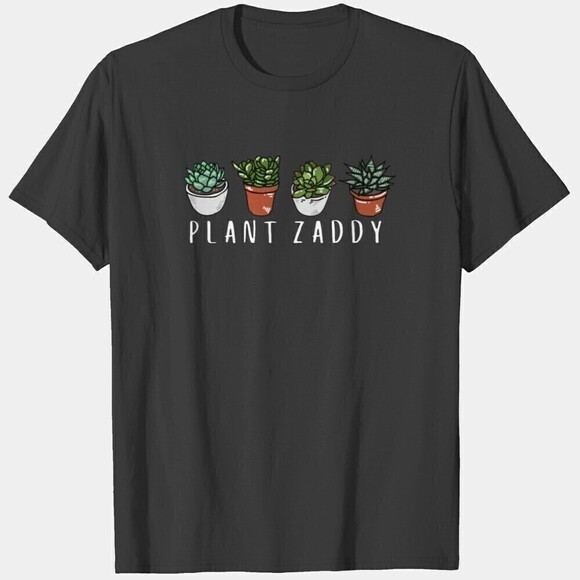 Joanne W Other - Plant Zaddy Colorful Funny Plant Lover Gift Graphic T-Shirt